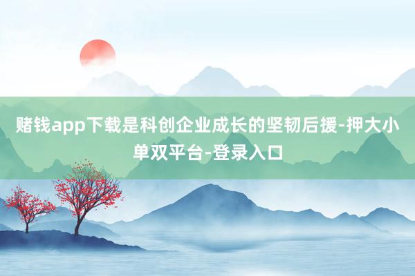 赌钱app下载是科创企业成长的坚韧后援-押大小单双平台-登录入口