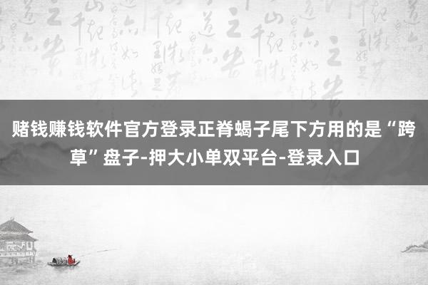 赌钱赚钱软件官方登录正脊蝎子尾下方用的是“跨草”盘子-押大小单双平台-登录入口