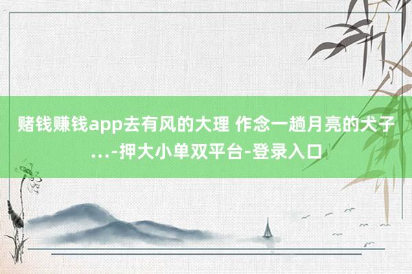 赌钱赚钱app去有风的大理 作念一趟月亮的犬子…-押大小单双平台-登录入口