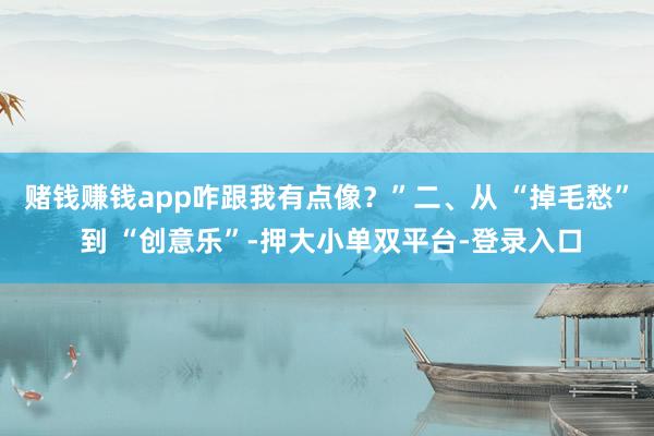 赌钱赚钱app咋跟我有点像？”二、从 “掉毛愁” 到 “创意乐”-押大小单双平台-登录入口