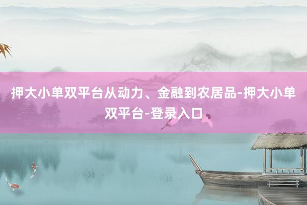 押大小单双平台从动力、金融到农居品-押大小单双平台-登录入口